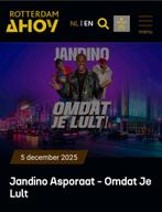 2x Jandino Omdat je L*Lttt... - RTM R'dam 5/12 om 20.00, Tickets en Kaartjes, Twee personen