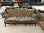 Klassieke driezitsbank met bloemmotief 185cm, Hout, Gebruikt, ., Klassiek