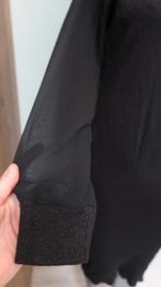Eksept luxe zwart jurk met zachte glitter en voile mouwen M, Maat 38/40 (M), Verzenden, Zwart, Zo goed als nieuw