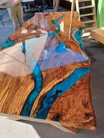 Epoxy boomstamtafel rivier tafel, Ophalen, 100 tot 150 cm, 200 cm of meer, Zo goed als nieuw