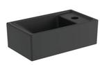 Tempo Fontein 37 x 21 kraangat links zonder overloop Silk Bl, Ophalen, Nieuw, Steen, Toilet