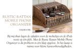 RIVIÈRA MAISON RUSTIC RATTAN Telefoon Organizer, Ophalen of Verzenden
