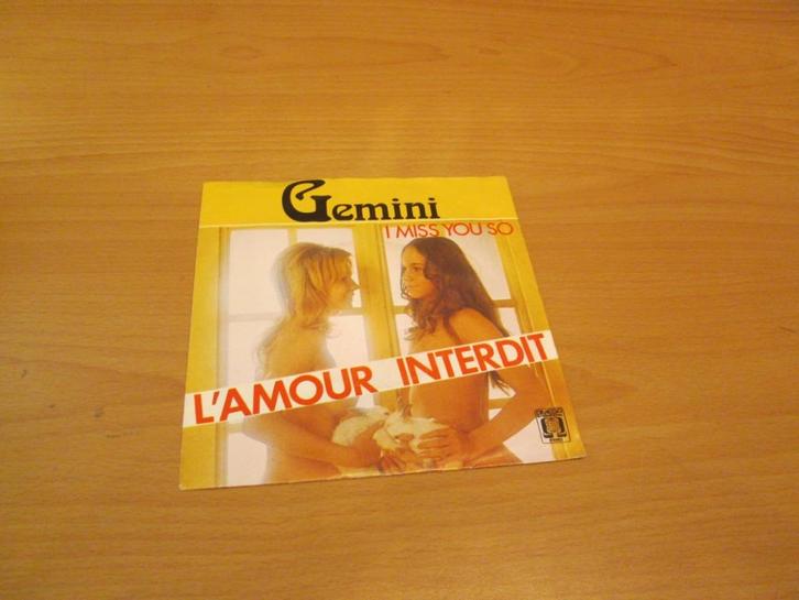 Gemini - L'Amour Interdit / I Miss You So, Cd's en Dvd's, Vinyl Singles, Zo goed als nieuw, Pop, Ophalen of Verzenden