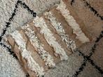 Marokkaans Sierkussen - Handgemaakt & Vintage, Ophalen of Verzenden, Nieuw, Beige, Vierkant