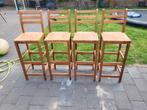 4 stuks barkrukken met leuning, 5 krukken of meer, Ophalen, Gebruikt