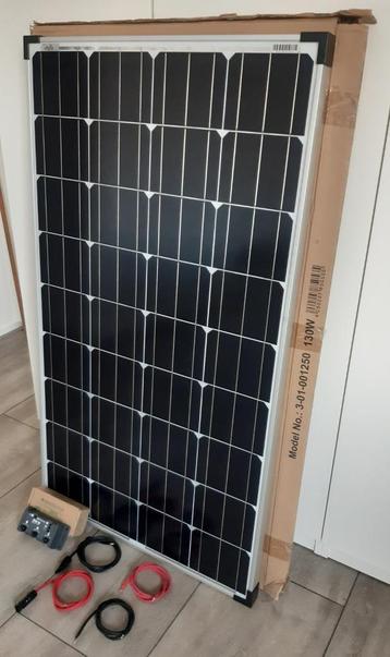 Zonnestroomset 130W - Nieuw! beschikbaar voor biedingen