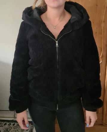 Zwarte teddy damesjas maat 36 beschikbaar voor biedingen