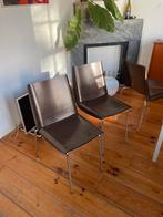 Plank Millefoglie stoelen, Gebruikt, Bruin, Ophalen of Verzenden, Vier