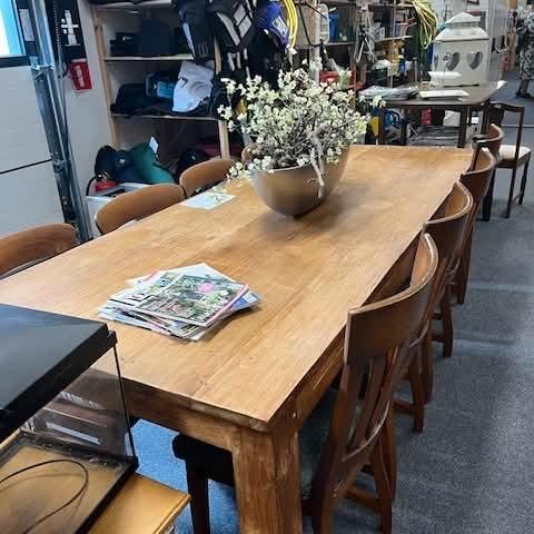 Eetkamer tafel 240cm, Huis en Inrichting, Tafels | Eettafels, Zo goed als nieuw, 50 tot 100 cm, 200 cm of meer, Vijf personen of meer