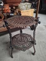 Brocante gietijzeren etagere, Ophalen of Verzenden