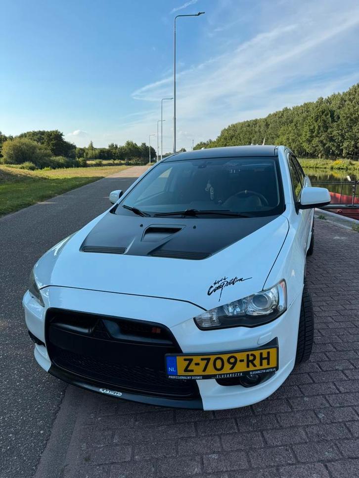 Mitsubishi Lancer RALLIART 2.0 MIVEC, Auto's, Mitsubishi, Particulier, Lancer, Benzine, Sedan, Automaat, Geïmporteerd, Wit, Zwart