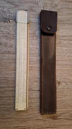 Albert Nestler Rekenlineaal met leren koffer, Antiek en Kunst, Antiek | Gereedschap en Instrumenten, Ophalen of Verzenden