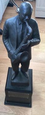 Leuk beeld van een Jazz saxofonist. Staand model, Antiek en Kunst, Antiek | Koper en Brons, Ophalen of Verzenden