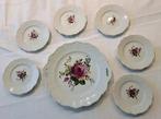 Vintage 7 delig porcelijn gebakschaal .OPHALEN ., Antiek en Kunst, Antiek | Servies los, Ophalen