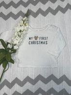 Leuk unisex shirtje ‘my first chrisrmas’, maatje 56, Kinderen en Baby's, Babykleding | Maat 56, Ophalen of Verzenden, Gebruikt