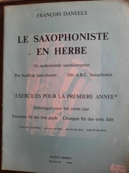 Bladmuziek voor saxofoon en eentje voor saxofoon en keyboard, Muziek en Instrumenten, Bladmuziek, Zo goed als nieuw, Les of Cursus