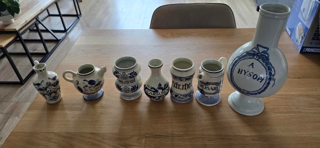 Delfts Blauw Collectie - Diverse Apothekerspotten, Ophalen of Verzenden