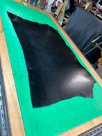 Zwarte kleur tuigleer 3 mm dikte half soepel, Hobby en Vrije tijd, Zwart, Leer of Kunstleer, Ophalen of Verzenden, Zo goed als nieuw