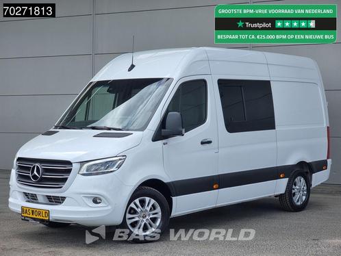 Mercedes Sprinter 319 CDI Dubbel Cabine Automaat Navi LED Ai, Auto's, Bestelauto's, Bedrijf, Te koop, Achteruitrijcamera, Airconditioning