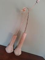 Houten vazen voor droogbloemen 2 voor 4 euro, Gebruikt, Overige kleuren, Ophalen of Verzenden, Glas