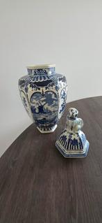 Delfst Blauwe Vaas met Deksel, Ophalen of Verzenden