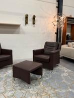 Leolux Paian Fauteuils bruin senso leer Design stoel