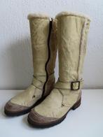 Manas Hoge laarzen - Boots. Beige warm gevoerd. Maat 36., Kleding | Dames, Schoenen, Hoge laarzen, Beige, Manas, Ophalen of Verzenden