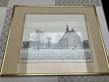 Groeningen St Anthoniskapel wegkruis linde pentekening beschikbaar voor biedingen