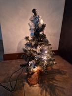 Mini kerstboompje met verlichting en versiering, Diversen, Kerst, Ophalen of Verzenden, Zo goed als nieuw