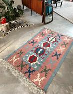 Vintage Kelim Tapijt Handgemaakt, X, 200 cm of meer, Ophalen of Verzenden, Zo goed als nieuw
