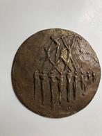 bronzen plaquette Atletiek, Antiek en Kunst, Antiek | Koper en Brons, Ophalen of Verzenden