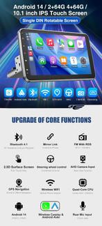 ESSGOO 10" Android 14 Car Radio 360 Rotatable, Auto diversen, Autoradio's, Ophalen of Verzenden, Zo goed als nieuw