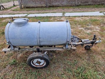 Waterwagen 500 liter op trailertje beschikbaar voor biedingen