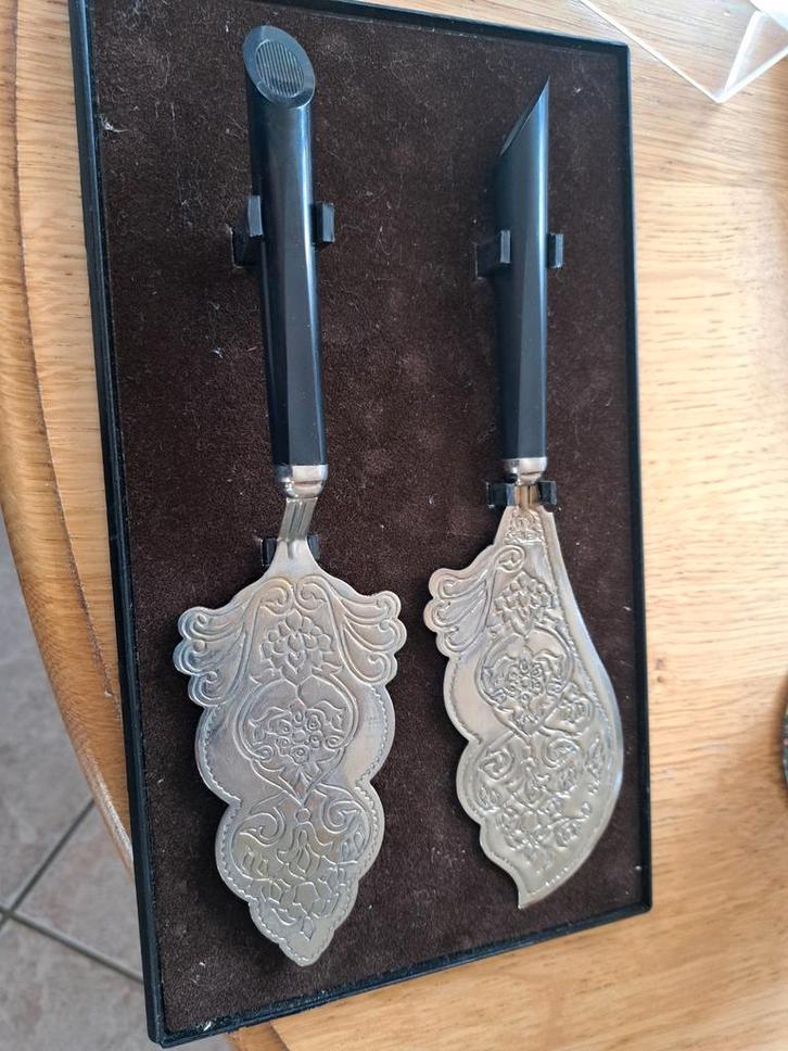 Vintage Taartschep Set in Doos, Antiek en Kunst, Antiek | Bestek, Ophalen of Verzenden
