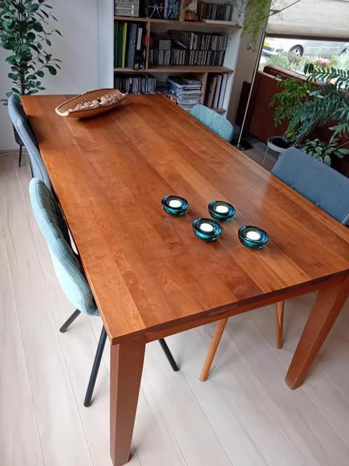 Kersenhouten eettafel, Huis en Inrichting, Tafels | Eettafels, Gebruikt, 50 tot 100 cm, 150 tot 200 cm, Vijf personen of meer