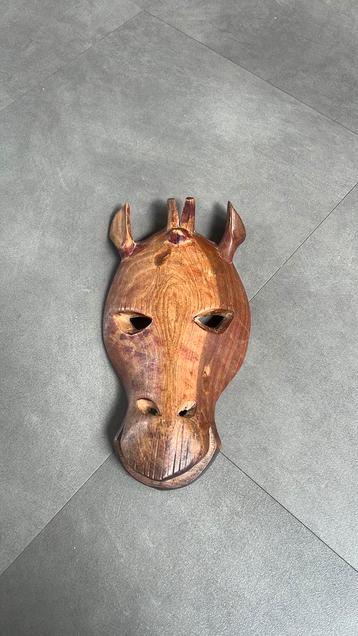 Houtsnijwerk giraffe kop – handgemaakt & uniek! beschikbaar voor biedingen