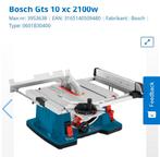 Bosch GTS 10 XC Tafelzaag - Zo goed als nieuw!, Ophalen, Cirkelzaag, 70 mm of meer, Zo goed als nieuw