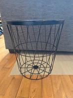 Side table wire basket black, Ophalen, Zo goed als nieuw, Rechthoekig