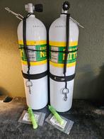 2x Duikfles 80ft Alu met Nautec Nitrox Kraan, Ophalen, Gebruikt, Duikfles