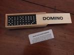 Mini domino spel in houten schuif doosje,, Ophalen of Verzenden