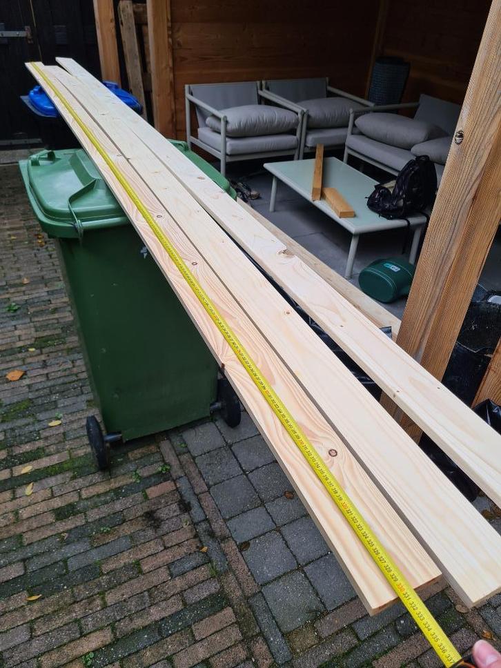 Houten latten, Doe-het-zelf en Verbouw, Hout en Planken, Nieuw, Plank, Vuren, 300 cm of meer, Minder dan 25 mm, Ophalen