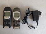 Twee Nokia 6210 met oplader, Telecommunicatie, Mobiele telefoons | Nokia, Blauw, Gebruikt, Ophalen
