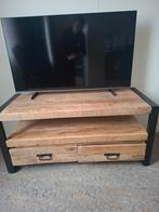 Mangohout televisiemeubel, Ophalen, 100 tot 150 cm, Zo goed als nieuw, Minder dan 100 cm