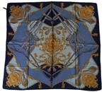 vintage zijde foulard Morteuil Paris, Kleding | Dames, Mutsen, Sjaals en Handschoenen, Ophalen of Verzenden, Zo goed als nieuw