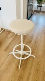Verstelbare zit sta kruk bureau / kantoor Ikea beige, Ophalen, Zo goed als nieuw, Hout