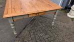 Engelse grenen vierkante eettafel 4 lades, Antiek en Kunst, Antiek | Meubels | Tafels, Ophalen