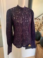 Paarse kanten blouse Shoeby, maat L (valt als 40), Paars, Maat 42/44 (L), Ophalen of Verzenden, Zo goed als nieuw