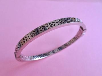 jwg Zilver klr smalle armband ornament art deco boho Fossil beschikbaar voor biedingen