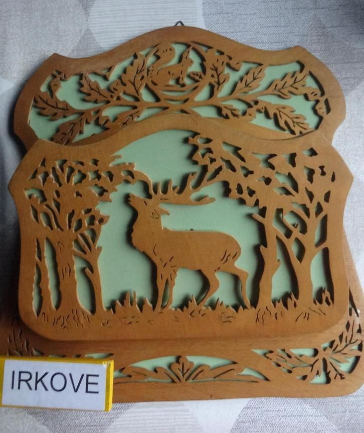 ART NOUVEAU * KRANTENHANGER MET HERT * Kunst! *, Antiek en Kunst, Kunst | Beelden en Houtsnijwerken, Verzenden