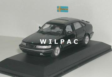 Minichamps. Saab 900 saloon zwart 1995 1:43 nr. 430170500 .  beschikbaar voor biedingen